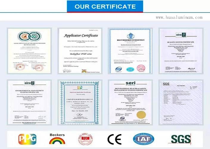 Anti Static Glossy ACP Sheets 11.50m Aluminum Composite Panel Cladding