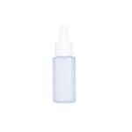 30ml Frosted Cosmetic Dropper Bottles White Glass Bottle Packaging For Hair Oil