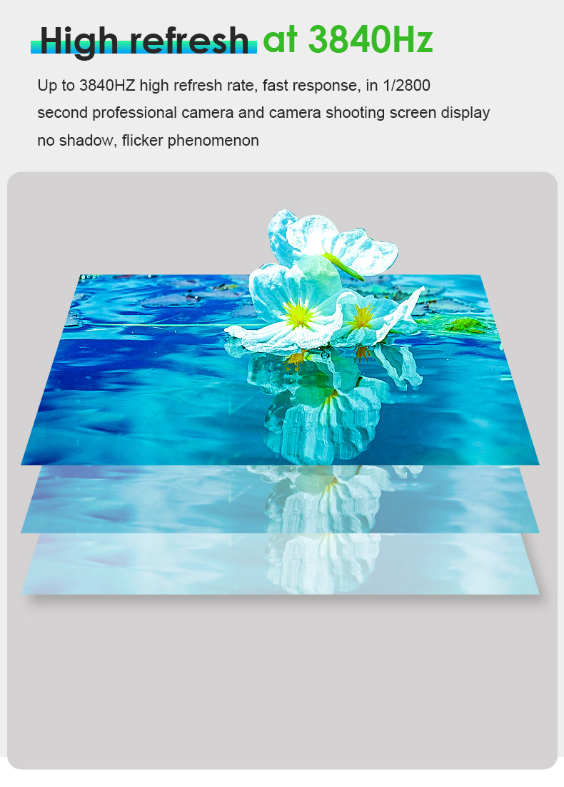 P2.604 LED Flexible Panel 1920Hz Stage Rental LED Display 9000cd/m2 With Back Maintenance