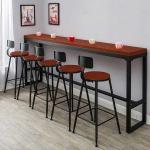6.2 Inch Red Vintage Coffee Bar Table Portable Melamine Scratch Resistant