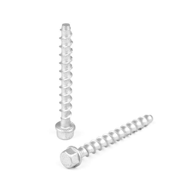 Installation Stainless Steel Hex Washer Head Concrete Screw Anchor 75mm M6