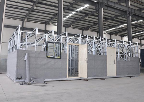 Light Steel Mobile Modern Container Homes Prefabricated Homes White One Layer