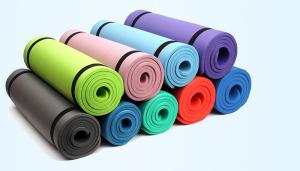 Quality high cushion extra thickness NBR yoga mat fitness mat with strap wholesale