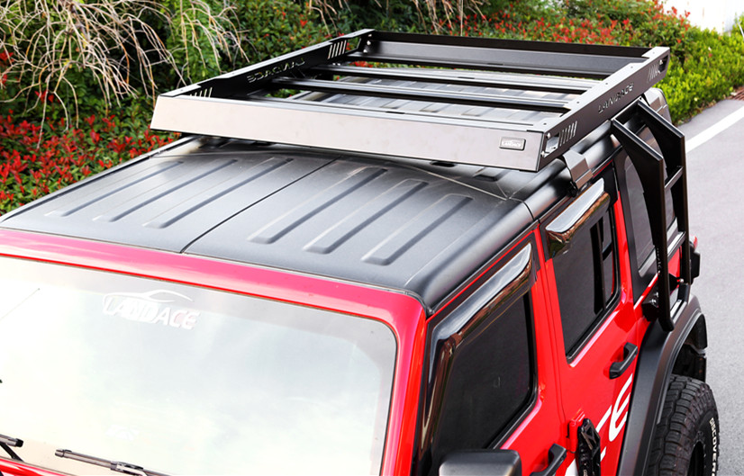 Black Stainless Steel Aluminum Alloy Cargo Baskets Platforms Car Roof Racks G.W 20kg