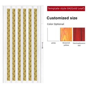 Quality Modern Top Track PVC Sliding Door Shower Glass PVC Accordion Door Heat Insulation wholesale