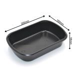 Black Disposable Rectangle FDA Frozen Food Tray Packaging