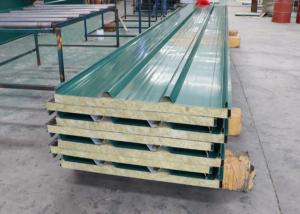 Quality 75mm Building Materials Fireproof Rock Wool Sandwich Panel wholesale