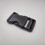 Adjustable Webbing Strap And Buckle 50 Mm Black Plastic Buckle For Backpacks