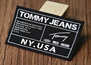 Quality Printing Custom Silicone Logos Woven Fabric Labels For Garments wholesale