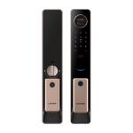 Tuya Wifi Operated Door Locks Digital Face Scanner Door Lock Grey