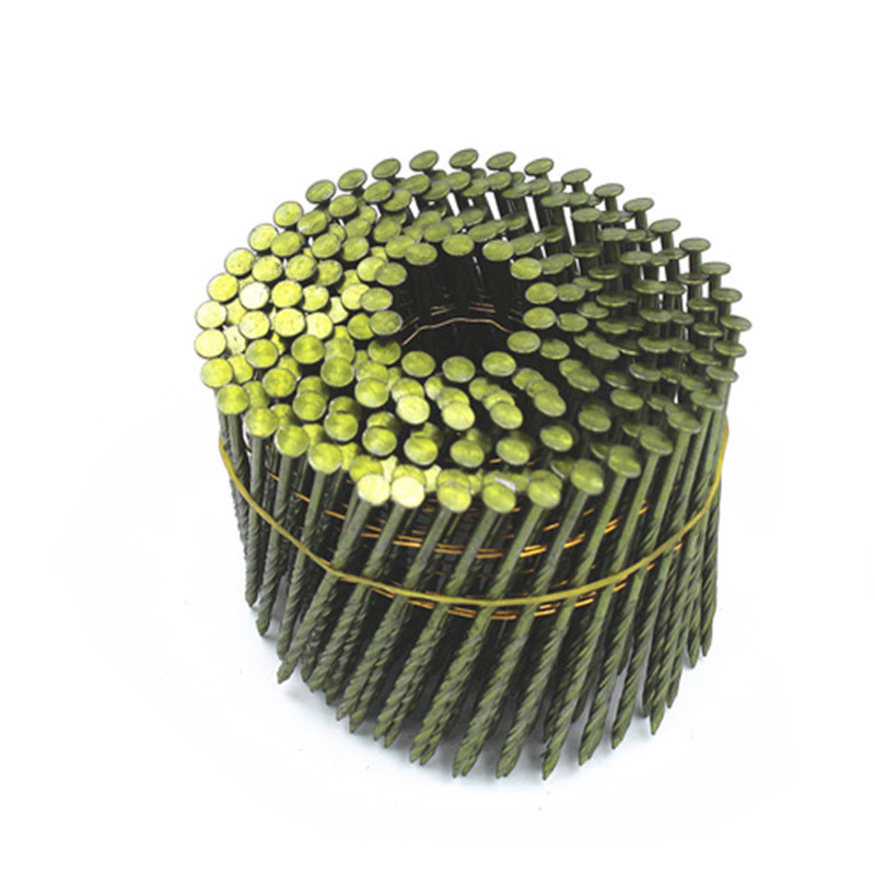 2.5*75mm 16 Degree Galvanized Wire Welded Coil Screw Nails
