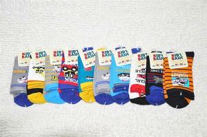 Quality Delicate japan cartoon design knitted terry cotton socks for boys wholesale