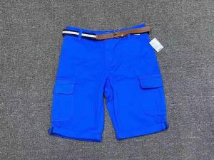 Quality Summer DK Blue Kids Casual Loose Shorts With Four Pockets wholesale