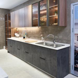 Quality Allure Luxury White Shaker Pvc Acrylic Designs Modular Kitchen Cabinets wholesale