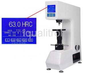 Large LCD Rockwell Hardness Testing Machine 175mm Height Automatic Loading