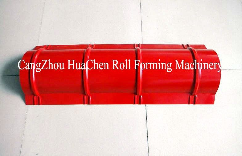 Civilian Buildings Ridge Cap Cold Roll Forming Machine With CE Certification
