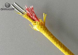 Quality Silica Fiber Insulated 0.81mm K Type Thermocouple Cable wholesale