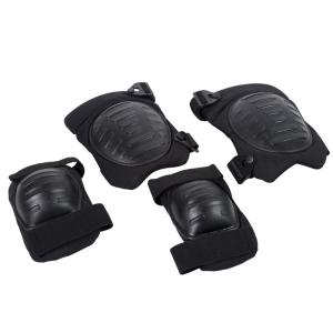 Quality Outdoor Sports Safety Accessories 100% Polyester Elbow and Knee Pads Set with Hard Shell wholesale