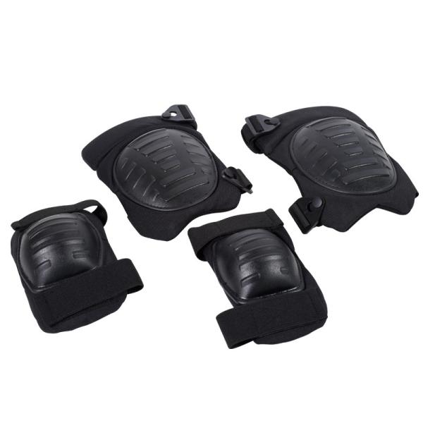 Outdoor Sports Safety Accessories 100% Polyester Elbow and Knee Pads Set with
