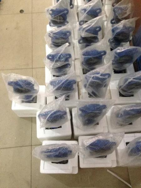Pneumatic Actuator Centerline Butterfly Valves , Wafer Resilient Seated