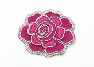 Quality Clothing Appliques Flower Embroidery Patches Peony Pattern Exquisite Elegant wholesale