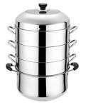 Commercial Cookware Multilayer Stainless Steel Steamer Pot Large Capacity