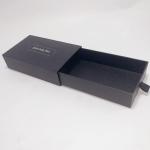 Paper Jewelry Gift Boxes Black Drawer Box Offest Printing 2mm Thickness