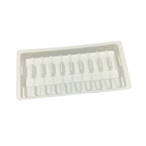 Quality Transparent 0.55mm Thick Plastic Blister Packaging 10ml Vial Holder Tray wholesale