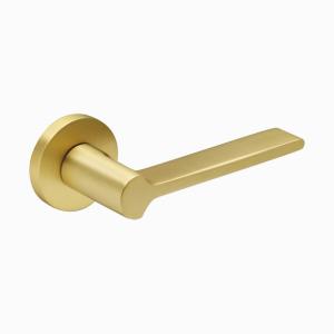 Quality Luxury Outside Bright Solid Modern Gold Door Handles 135mm 63mm wholesale