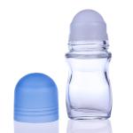PP Plastic Ball Roll On Glass Bottles 50ML For Essential Oils