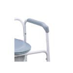 Lightweight Steel Commode Toilet Chair With Bucket