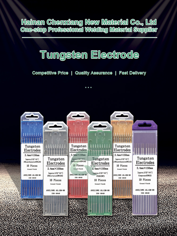 Purple WES Compound Tungsten Tig Welding Electrode 3mm