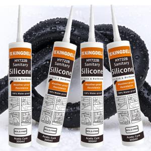 Quality High Quality Acetic Cure Adhesive Silicon RTV Transparent Glass Sealant wholesale