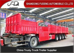 Quality 4 axle 80ton side wall semi trailer with mechanical suspension wholesale