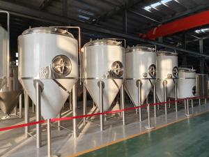 Quality 1000L Stainless Steel 304 Beer Fermentation Equipment Turnkey Project For Brewery System Conical Fermentation Tank wholesale
