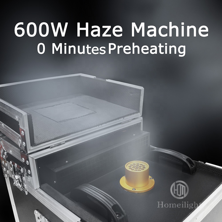 Limited Insurence 600w Dual Hazer Machine Fog Smoke Haze Machine DMX 512 with Flight Case