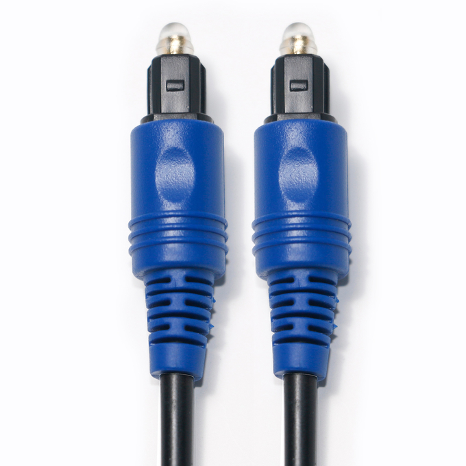 Factory Price Brand New Toslink Digital Optical Fiber Cable PVC Rope Plated Blue Shell HiFi Sound For Home Theatre