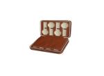 Brown PU Leather Magnetic Travel Watch Case Eco-friendly Material