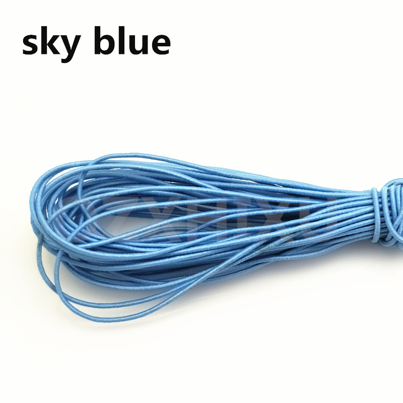 Factory Custom Color 3mm Round Knitted Elastic Band