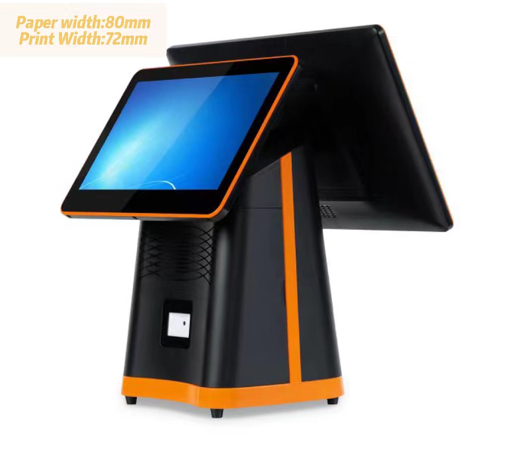 Enhance Your Coffee Shop Checkout with 15.6" Dual Touch POS Machine and Customer Display