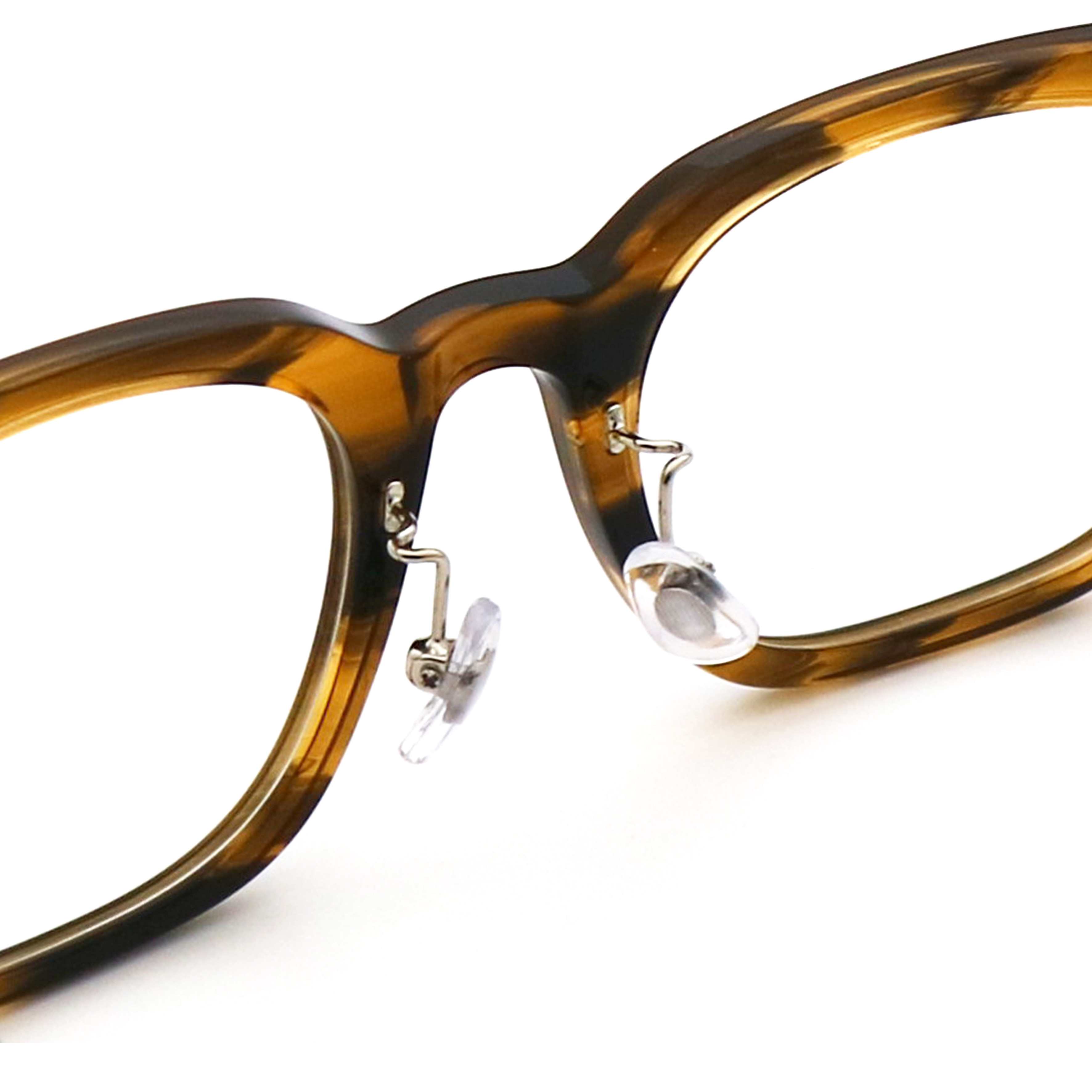 Square Pink Small Round Acetate Glasses Handmade Full-Rim Frame Personal