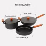Amazon 3 piece Cooking Set Kitchen Frying Pan Cookware Pot And Pans Aluminum