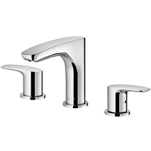 Quality Two handle Basin Mixer Faucet , 161mm 365mm Hot And Cold Water Tap Mixer wholesale