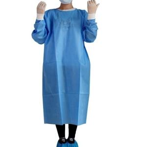 Quality Full Disposable Fluid Resistant Protection Isolation Gowns Full Length wholesale