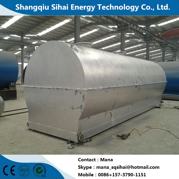 30TPD Waste Engine Oil Refining to Diesel Distillation Equipment in 150 Square Meters