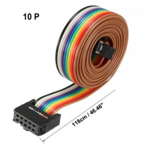 Quality 24-30AWG Electronics Wire Harness , Flat Ribbon Jumper Cable Rainbow Color wholesale