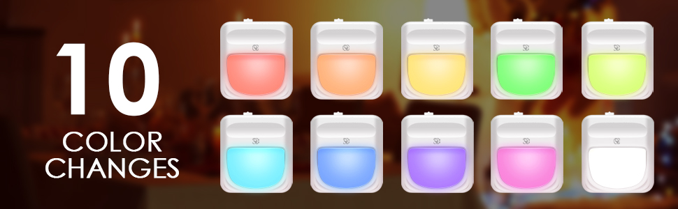 Plug in LED Night Lights - Night Lighting Lamp, Automatical Dusk to Dawn Photocell Sensor