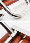 Loading Weight 160KG Fold Down Shower Seat , Relaxing Waterproof Solid Wooden