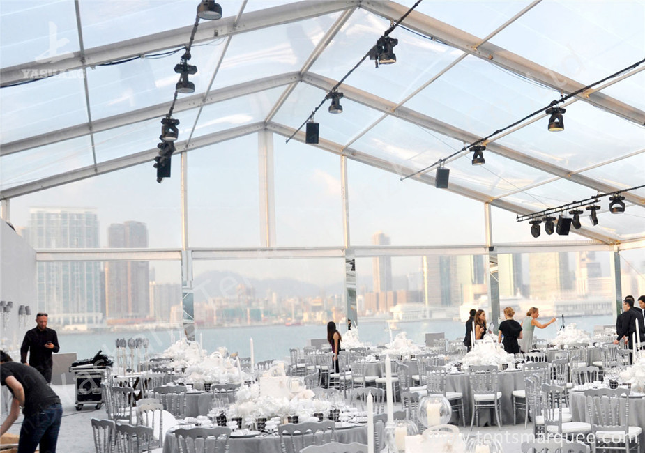 Decorated Luxury Wedding Tents Marquee With Noble / Gorgeous Linings