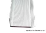 Highly Robust Aluminum Stair Nosing , Metal Stair Edge Trim With PVC Inlay